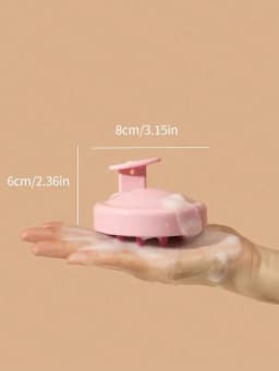 1pc Soft Silicone Scalp Massage Shampoo Brush, For Dry/Wet Hair (Curly/Straight) And All Hair Types, Bath Head Massage Comb. Can Be Used For Blow-Drying, Styling, Shampooing, Hair Care Massage. Portable And Easy To Clean, Simple And Durable - Suitable For