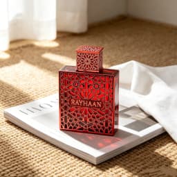 Rayhaan Crimson Eau De Parfum Spray 3.4 Ounce (Unisex), Premium Long-Lasting Fragrance with Rich Fruity, Amber and Woody Notes, Sophisticated Signature Scent for Men and Women, Perfect for Daily Wear, Travel, Parties, Date Nights and Special Occasions.