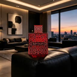 Rayhaan Crimson Eau De Parfum Spray 3.4 Ounce (Unisex), Premium Long-Lasting Fragrance with Rich Fruity, Amber and Woody Notes, Sophisticated Signature Scent for Men and Women, Perfect for Daily Wear, Travel, Parties, Date Nights and Special Occasions.