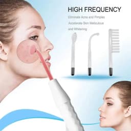 Professional Auto 4 in 1 Electric Therapy Hair Treatment Face Care High Frequency Wand Skin Rejuvenation Machine