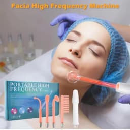 Professional Auto 4 in 1 Electric Therapy Hair Treatment Face Care High Frequency Wand Skin Rejuvenation Machine