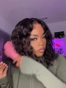 Pre-Plucked Natural Black Body Wave 13x4 HD Transparent Lace Front Wig Human Hair Wigs 180% Density Lace Frontal Wig