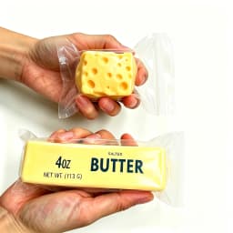 Best-selling stress-relief squishy butter cheese toy! Soft and smooth to squeeze with satisfying rebound. Cute yellow cube design with realistic detail—great as a gift, party favor, or daily stress toy.