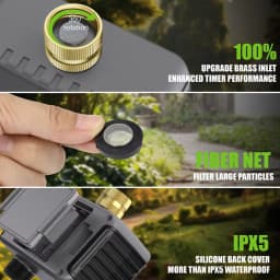 INSOMA Wifi Direct Automatic Water Timer Garden Irrigation Watering System Dual Hose Remote Control Sprinkler Programmer for Yard Lawn