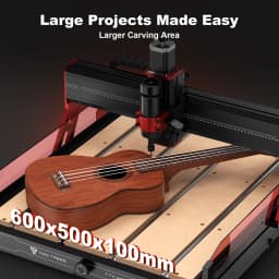 Twotree TTC6050 CNC Engraving Machine 500W CNC Router Machine 600x500mm Desktop Engraving Machine With infrared Beam Sensor XYZ Axis Linear Guide for Stainless Steel Wood PVC Acrylic