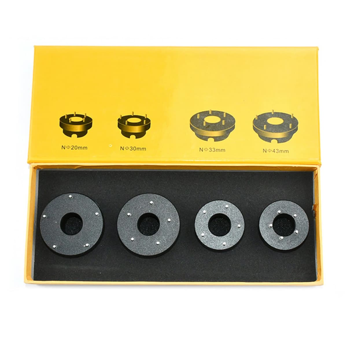 4PCS for Omega Watch Case Opener Dies Kit 20 30 33 43mm Assort Size for Omega Seamaster Watch Back Case Opener Tool