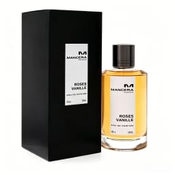 Mancera Roses Vanille Eau De Parfum 120ml, Unisex Fragrance with Fresh Calabria Lemon, Turkish Rose & Delight, Cedarwood Intense Vanilla White Musk Long Lasting Perfume