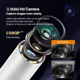 3.9mm & 6mm Articulating Borescope 1080P HD 4.3" LCD Handheld Endoscope Camera with Adjustable LEDs for Auto Engine Repair Pipe Wholesale