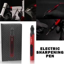 DSPIAE ES-P Portable Electric Sander Pen 4.2V 10W with Sponge Sanding Disc Pre-Cut Round Abrasive Sandpaper for Portable Electric Sharpening