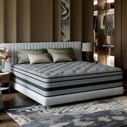 12/ 14inch Foam and Spring Hybrid Mattress, Medium Firmness, Available in Full, Queen, and King Sizes, Gel Memory Foam for Lumbar Support, Boxed Mattress