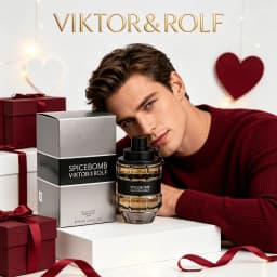 Viktor&Rolf Boom! Men's Perfume - Spicy Wood Mixed With Amber and Vanilla, 3.4 Ounces, Lasting Fragrance, High-quality Men's