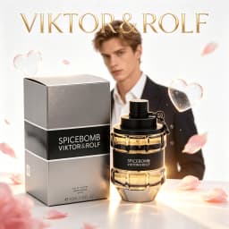 Viktor&Rolf Boom! Men's Perfume - Spicy Wood Mixed With Amber and Vanilla, 3.4 Ounces, Lasting Fragrance, High-quality Men's