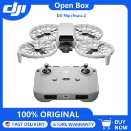 Open Box-DJI Drones Flip Combo With Controller, Drone With 4K UHD Camera for Adults, Palm Takeoff, Auto Return, Intelligent Flight