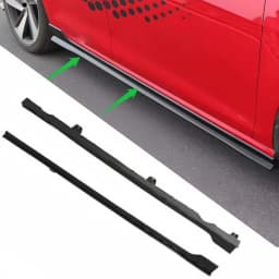 Car Side Skirts Extension Gloss Black For 2012-2020 VW Golf GTI R MK7 MK7.5 4DR TCR Style Car Accessories