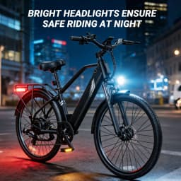 DYU C5 Adult Electric Bike 1000W Motor 480WH Lithium Battery Electric Bicycle ，7-Speed City E-Bike UL2849 Certified