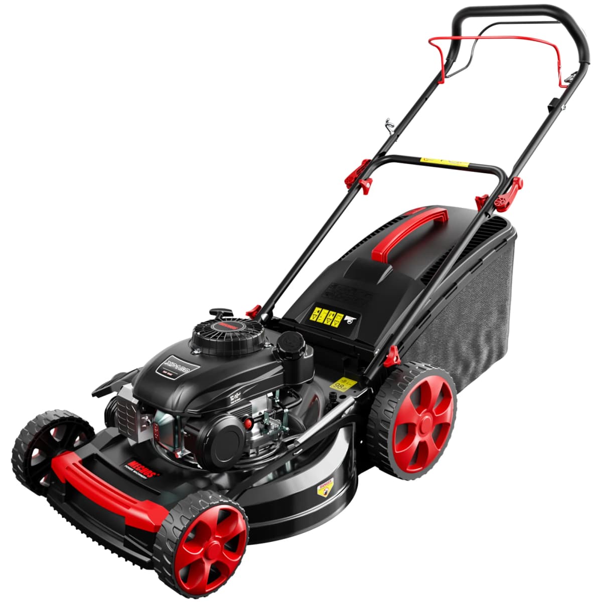 201cc 4-Stroke Gas Hand Push Lawn Mower, Gas Self-Propelled Lawn mower, 21-Inch Steel Deck, 3-in-1 Bagging, Side Discharge & Mulching, 7-Position Height Adjustment, Easy Start & Low Maintenance for Small Yards(Hand Push/Self-Propelled)