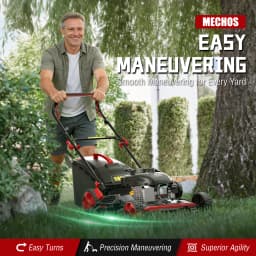 201cc 4-Stroke Gas Hand Push Lawn Mower, Gas Self-Propelled Lawn mower, 21-Inch Steel Deck, 3-in-1 Bagging, Side Discharge & Mulching, 7-Position Height Adjustment, Easy Start & Low Maintenance for Small Yards(Hand Push/Self-Propelled)