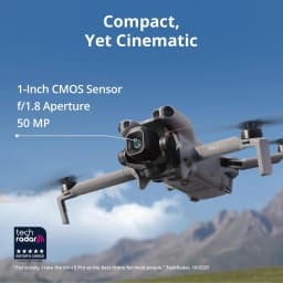 Open Box-DJI Drone with Camera Mini 5 Pro Fly More Combo with DJI RC 2,1-Inch CMOS, 4K Drone for Beginners with Omnidirectional Obstacle Sensing, ActiveTrack 360°, 225° Gimbal Rotation, 3 Batteries