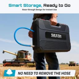 SEESII 10000PSI Electric Grease Gun Kit 4.6 OZ/MIN Auto Greasing with 2*2.0A Battery & 4000 PSI Mini Manual Grease Gun 3 Oz Portable Small Grease Gun Kit