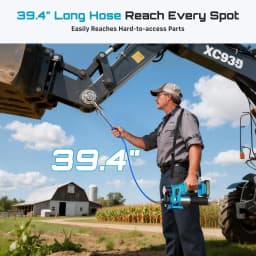 SEESII 10000PSI Electric Grease Gun Kit 4.6 OZ/MIN Auto Greasing with 2*2.0A Battery & 4000 PSI Mini Manual Grease Gun 3 Oz Portable Small Grease Gun Kit