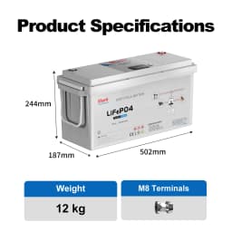 SANDISOLAR 12.8V 100AH 200Ah LiFePO4 Battery Deep Cycle Rechargeable Lithium Battery IP54 Waterproof for Off Grid Solar