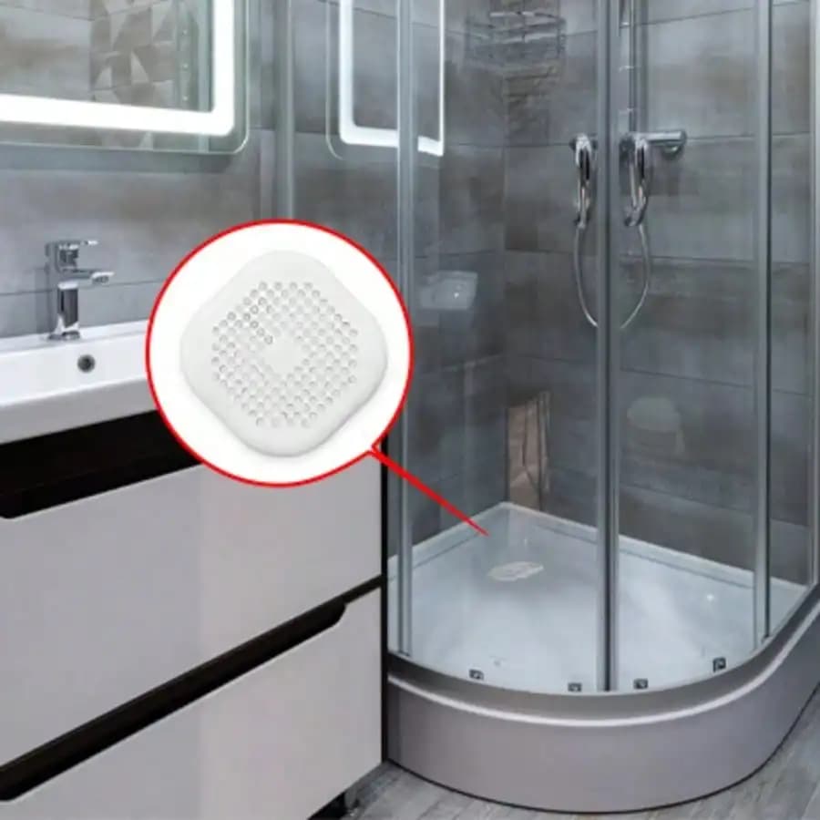 Universal Drain Hair Catcher and Tub Stopper Multi Purpose Silicone Sink Filter for Kitchen and Bathroom Easy To Clean Anti Blocking Drain Cover Pet Bathing Essential