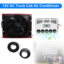 NEW 11000 BTU Truck Cab Air Conditioner 12V Split AC Kit For Semi Trucks Bus RV