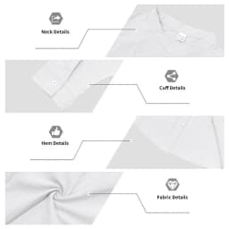 Men White Linen Button Down Long Sleeve Shirt Mandarin Collar Chest Pocket Roll Tab Cuff Loose Oversized Breathable Textured Beach Vacation Casual Holiday Top