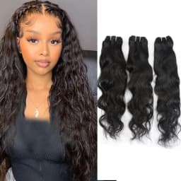 Peruvian Natural Wave Bundles 100% Human Hair 3 PCS/Lot Sew in Hair Extensions For Women Natural Color Thick End 8-30Inch