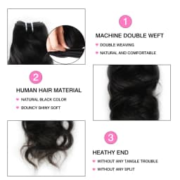 Peruvian Natural Wave Bundles 100% Human Hair 3 PCS/Lot Sew in Hair Extensions For Women Natural Color Thick End 8-30Inch