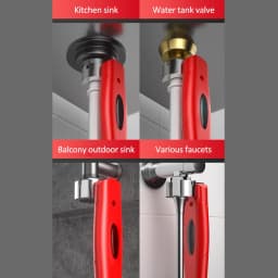 Adjustable Pipe Wrench Set Water Pipe Installer Tool Aluminum Alloy Plumber's Tooling Kit Bathroom Sink Faucet Repair Hand Tools