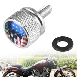 Motorcycle Accessories Rear Fender Seat Bolt Screw American Flag Chrome for Harley Electra Street Glide
