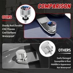 Motorcycle Accessories Rear Fender Seat Bolt Screw American Flag Chrome for Harley Electra Street Glide