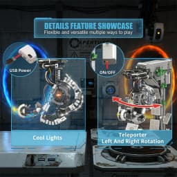 GLaDOS Portal 2 with LED Motor Building Blocks Decrypt Puzzle Game Evil Robot Aperture Lab Brick Model Kit Boys Toy Adults Kid Gift 1976PCS