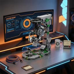 GLaDOS Portal 2 with LED Motor Building Blocks Decrypt Puzzle Game Evil Robot Aperture Lab Brick Model Kit Boys Toy Adults Kid Gift 1976PCS