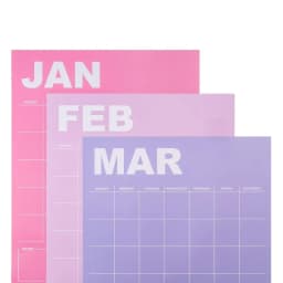 Monthly Large (15" x 19") Rainbow Undated Calendar