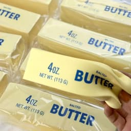 4oz Butter Squishy Toy - Salted Butter Design Stress Relief Fidget for Adults, Realistic Sensory Squishies for Desk Decor & Anxiety Relief, Funny Food-Themed Office Gift, 2PC