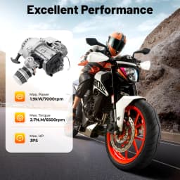 49cc 2 Stroke Single Cylinder Engine Assembly Mini Motorbike Replacement Power Motor Universal Two-Stroke Engine for Mini Dirt Bike Scooter