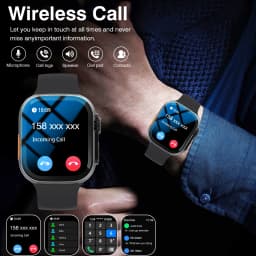 2026 New Full-Touch High-Definition Men'S and Women'S Sports Smartwatch Features, Wireless Dialing, Answering Calls, Motion Tracking, Music Control.Suitable for Android & Iphone
