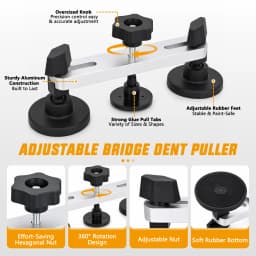 Nilight Car Dent Puller Paintless Dent Repair Kit Adjustable Lifter Glue Gun Rubber Hammer Tap-Down Pen 18 Puller Tabs Removal Tool for Car Refrigerator Dents Hail Damage Door Body Ding