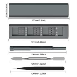 Professional Precision Screwdriver Set 71 in 1 Magnetic Bits Kit for Mobile Phone Laptop Computer Home Repair Dismantling Tools with 50mm 44mm 40mm 31mm Bits Stainless Steel Handle Ergonomic Grip Portable Electronics Repair