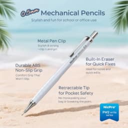 Cute Mechanical Pencil Set, 4PCS Pastel Drafting Pencils with 4 Tube HB Lead Refills, 4B Erasers, Rotary Retractable Eraser and