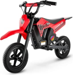 Hiboy DK2 Electric Dirt Bike for Kids Age 3-7 , Up to 13Mph 3-Speed Motorcycle & 11.2 Miles Range with Smart LED Display Gift for Boys Girls