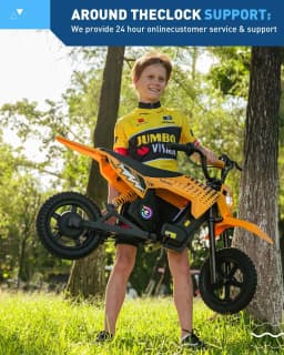 Hiboy DK2 Electric Dirt Bike for Kids Age 3-7 , Up to 13Mph 3-Speed Motorcycle & 11.2 Miles Range with Smart LED Display Gift for Boys Girls