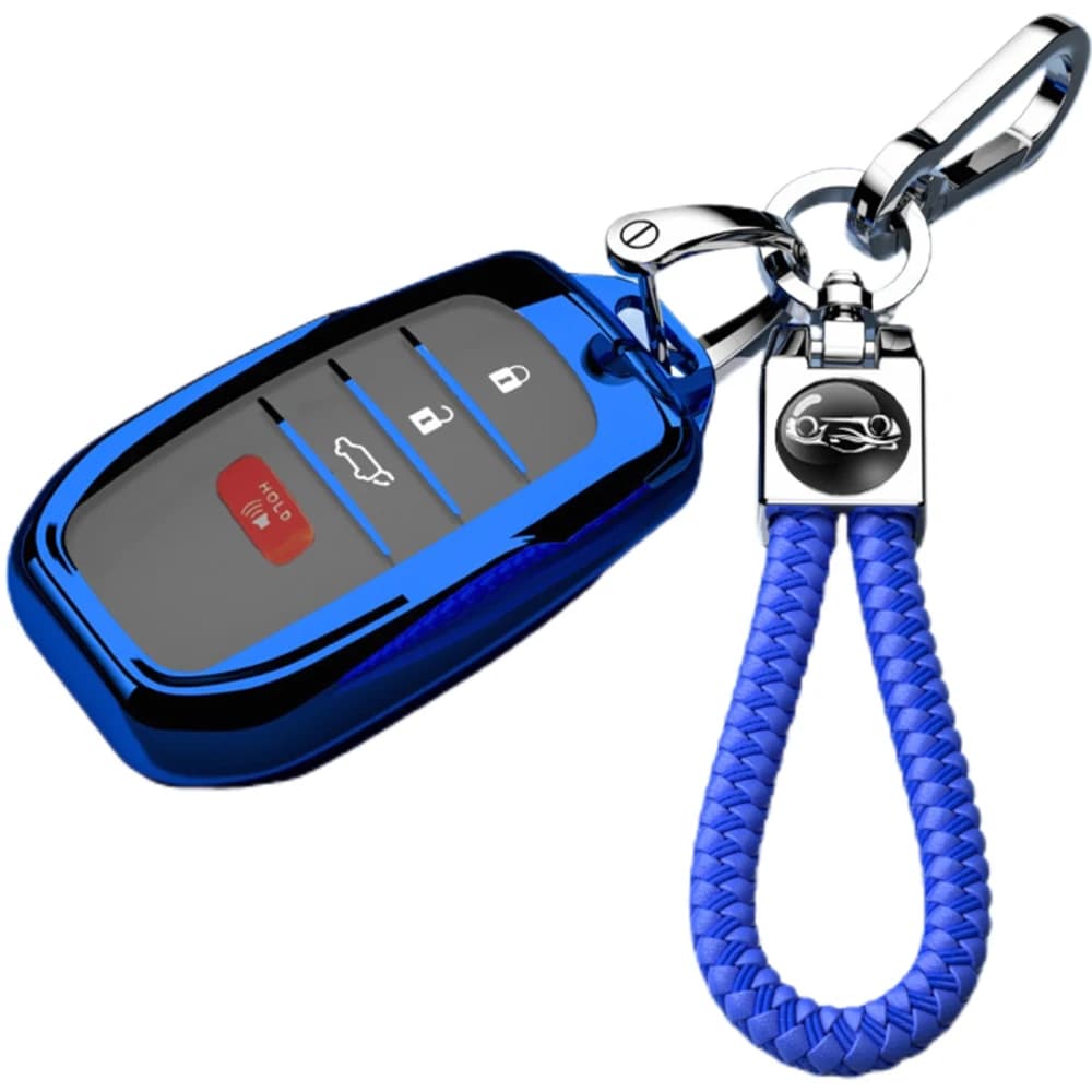 Key Fob Cover for Toyota 2026 2025 Camry and 2026-2023 Corolla Crown, 4-Button, TPU, black sivler red blue
