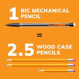 Xtra-Smooth Mechanical Pencils with Erasers, Medium Point 0.7mm,10-Count Pack, Bulk Mechanical Pencils for School or Office Sup