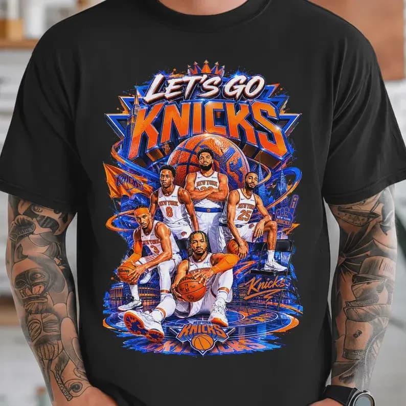 Let's Go Knicks Basketball T-shirt – Game Day Shirt