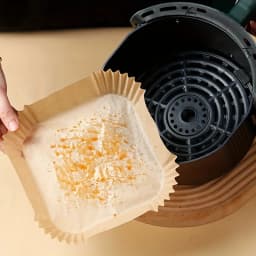 50pcs Square Disposable Air Fryer Paper Liners Non-Stick Oil-Proof Food Grade Parchment Paper Trays Heat Resistant Baking Sheets for Air Fryer Roasting Cooking Baking
