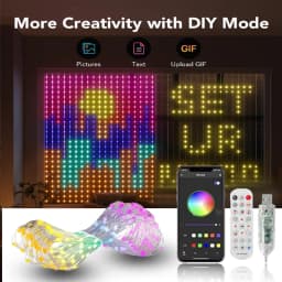 2*2M/3*3M LED RGB Smart Curtain Lights With Music App Controls and Remote LED Party Lights For Wedding/Valentine's Day/Birthday