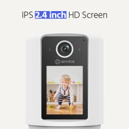 ANNKE 2K Smart Video Calling Camera, 2.4" IPS Screen, One-Click Two-Way Video Call, Auto-Answer, Human Tracking, Night Light, Motion Detection, 320° Pan, Cloud & SD Card Storage, Home Security Baby Monitor